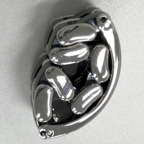 CHANEL Ultra Black Ceramic Wide Ring size US7 18k White Gold 750 Auth - Picture 4 of 8